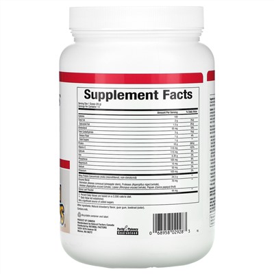 Natural Factors, Whey Factors, Grass Fed Whey Protein, Natural Strawberry, 12 oz (340 g)