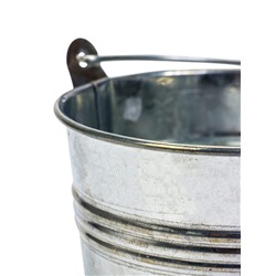 Декоративное кашпо для цветов «Ведёрко альма», 500 мл, d=10 см, h=9.4 см, металлическое