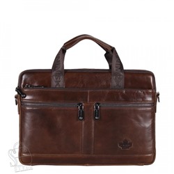 Портфель мужской кожаный 33773Z coffee Zinimsk