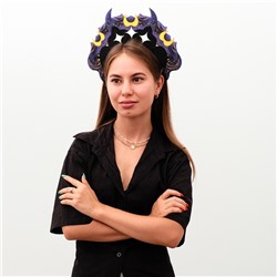 Ободок кокошник «Тёмный», фетр