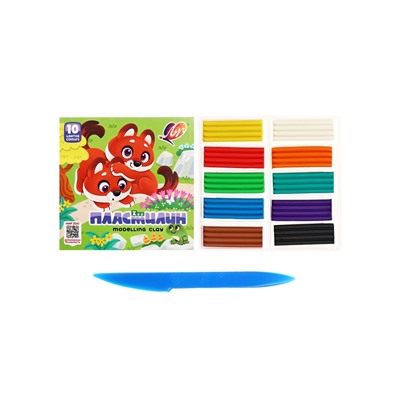 Пластилин «Луч. ZOO», 10 цветов, 150 г