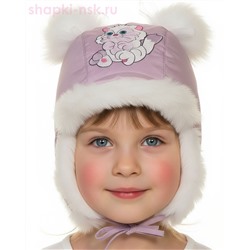 211-З Кошечка Ушанка для девочки (48-50)