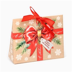 Чай новогодний ягодно - травяной с малиной «Красный бант», 50 г