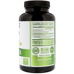 Zhou Nutrition, Экстракт зеленого чая, 120 вегетарианских капсул