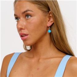 Серьги бижутерия висячие Апатит, 1028, арт.218.074