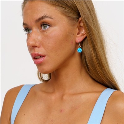 Серьги бижутерия висячие Апатит, 1028, арт.218.074