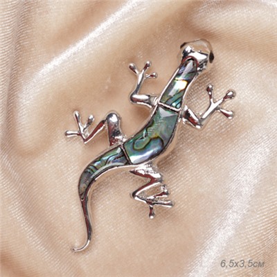 Брошь Ящерица 6,5 см / GM310 /уп 36/