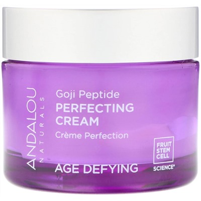 Andalou Naturals, Выравнивающий крем, с супер годжи и пептидами, антивозрастной, 1,7 жидкой унции (50 мл)