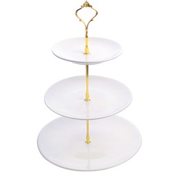 60012 Конфетница 3ярус 15-20-25см фарфор LR (х8)