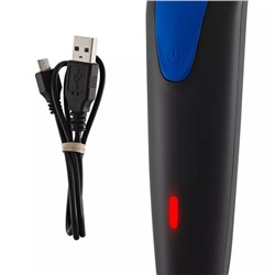 Триммер для волос Kitfort KT-3124-3, для бороды/усов, от АКБ, чёрно-синий