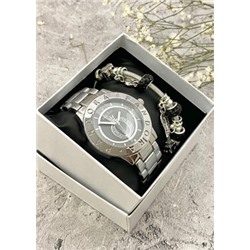 Подарочный набор для женщин часы и браслет+ коробка #22852963