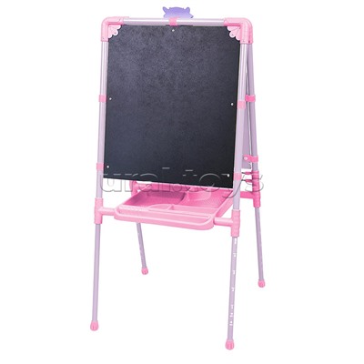 Мольберт «Доска знаний» двусторонний (с единорогом розовый)