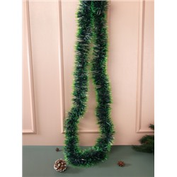 Мишура зеленая 2 м диаметр 9 см / NGA-03 /уп 10/600/