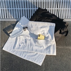 Полотенце махровое для тренировок LoveLife Active 50×100 см, 100% хлопок, 360 г/м², белое