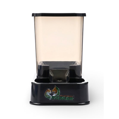 Автокормушка, 1.5 л, нескользящее основание, чёрная