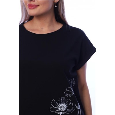 Футболка женская ФЖ061 (Черный)