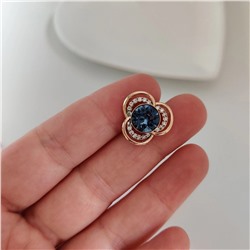 Брошь-значок с кристаллами Swarovski