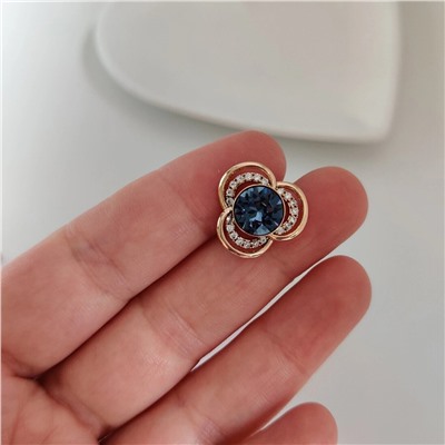 Брошь-значок с кристаллами Swarovski