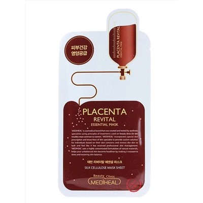 Mediheal Тканевая маска для лица с плацентой / Placenta Revital Essential Mask, 35 г 13217