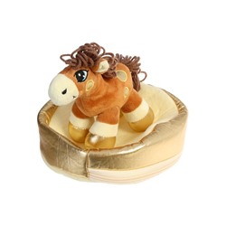 Мягкая игрушка - конфетница «Веселая лошадка», 21 см