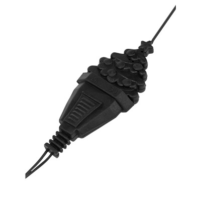 Удлинитель для комнатных гирлянд, 3 м, тёмная нить, УМС-вилка