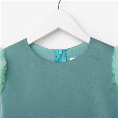 Платье нарядное для девочки KAFTAN, с крылышками, рост 98-104, светло-зелёное