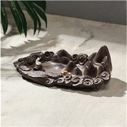 Подставка для благовоний TAKE IT EASY «Рыбак», набор благовоний конусы, стелющийся дым, 19×10×7 см