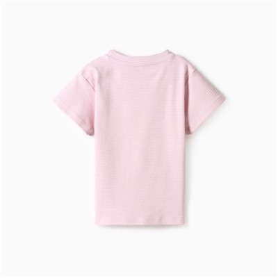 Футболка для девочки KAFTAN: Love, розовая, размер 30, рост 98-104 см