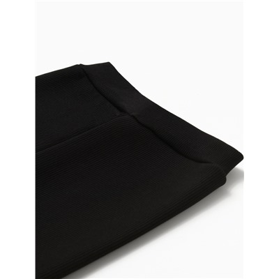 Легинсы для девочки на флисе Collorista, чёрные, рост 152 см