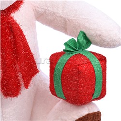 Надувная фигура Медведь с колпачком и подарком, со встроенным вентилятором (120см)