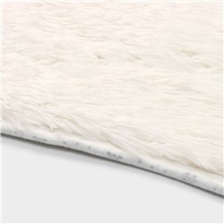 Коврик Доляна «Пушистик», 49×79 см, белый