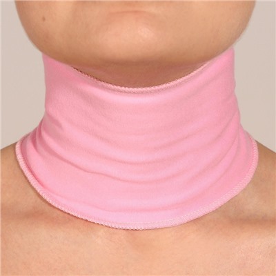 Гелевая SPA-маска для шеи, многоразовая, на липучке, 46×10 см, цвет розовый