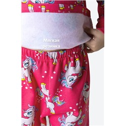 Пижама из футера с начесом для девочки Happyfox