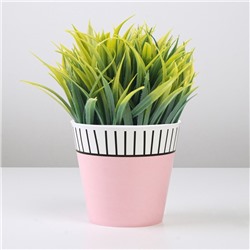 Кашпо для цветов «Розовое», 800 мл, d=11 см, h=12 см, пластиковое