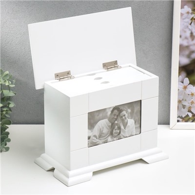 Фотоархив на 72 фото 10×15 см «Комод белый», дерево, 23×12.5×19.5