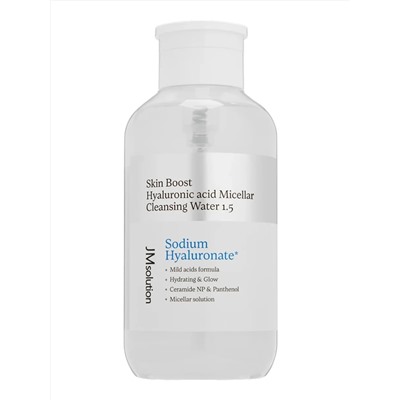JMsolution Очищающая вода с гиалуроновой кислотой / Skin Boost Hyaluronic Acid Micellar Cleansing Water 1.5, 500 мл 28279