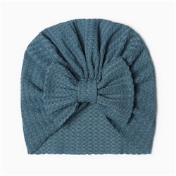 Шапка для девочки «Крошка Я. Бантик», размер 46-48 см, синяя