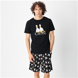 Пижама мужская (футболка, шорты) KAFTAN Gussi, размер 50