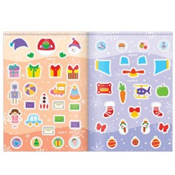 Книги с наклейками «Новогодние радости», набор 2 шт. по 12 стр.