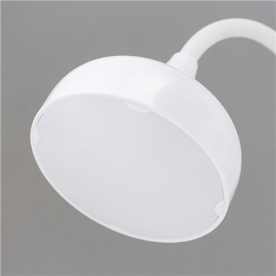 Лампа настольная RISALUX 16047/1, 20хLED, 5 Вт, 4 режима, АКБ, USB, 11×12×43 см, белая