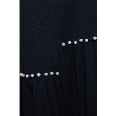 Платье бохо трикотажное Млада (темно-синее) П14411-8М