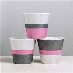 Набор кашпо для цветов 3 в 1 «Лофт», 0.8 л, 11×12 см