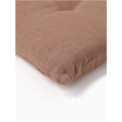 Подушка на стул «Этель» Woody, 42×42 см, коричневая