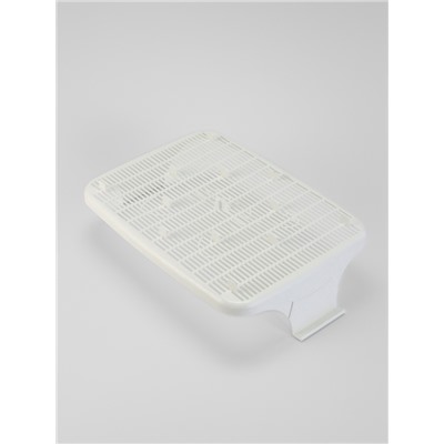 Туалет с сеткой, 44×33×11.5 см, серый, белый