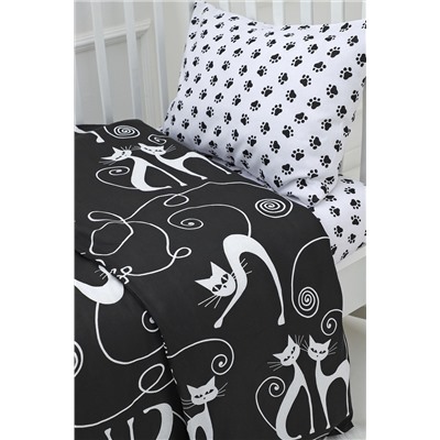 КПБ комби с простыней на резинке арт. КПБ-ПРКО/котовасия