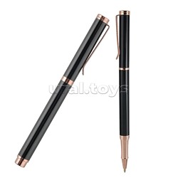 Ручка "Venezia Classico" в картотнном тубусе, 1,0 мм, синяя (корпус черный, футляр черный)