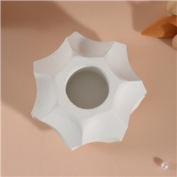 Подставка для благовоний, конусов «Грани», белый 7.5×7.5×5 см,