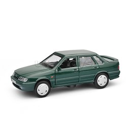 Машина металл ВАЗ-2115 "Самара" 12 см, (двери,темно-зеленый) в коробке