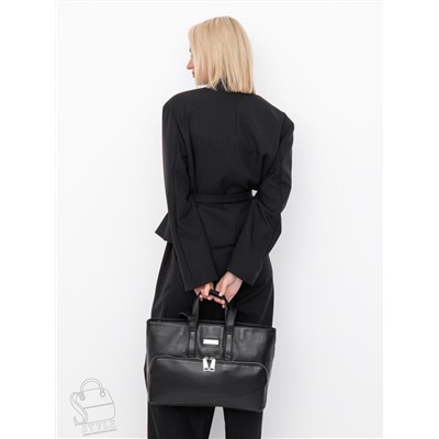 Сумка женская кожаная 1015C black Polina&Eiterou