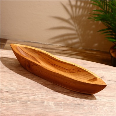 Блюдо «Лодочка», 32×7×5 см, тиковое дерево
